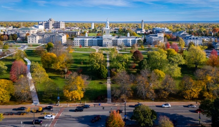 Aerial view of UB's South Campus. 