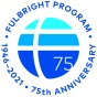 Fulbright Scholarship Program 75th anniversary logo. 