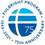 Fulbright Scholarship Program 75th anniversary logo. 