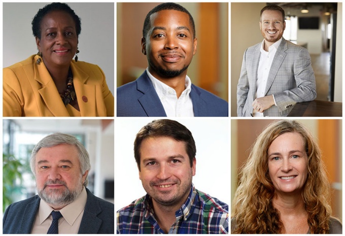 individual pitures of 6 new board members. 