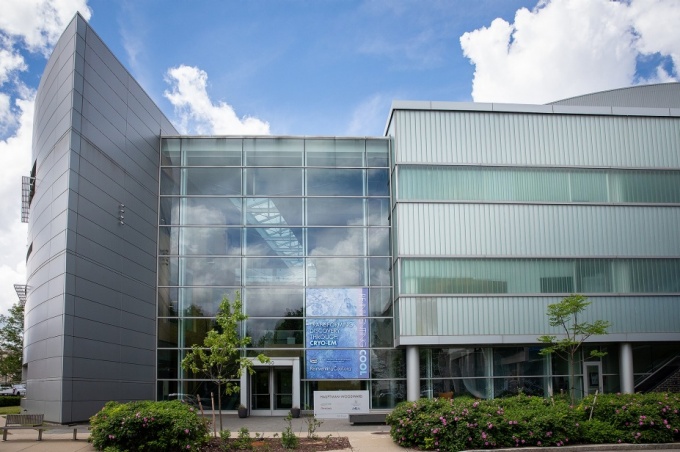 The UB-HWI Medical Research Institute is located at 700 Ellicott St. on the Buffalo Niagara Medical Campus. Photo: Meredith Forrest Kulwicki. 