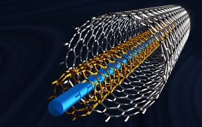 Illustration of a carbon nanotube. 