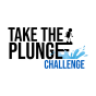 "TAKE THE PLUNGE CHALLENGE" and a stick figure person about to jump off a high dive into splashing water. 