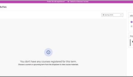 image indicating that student does not have any courses registered in this term. 