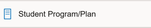 Student Program/Plan with paper icon. 