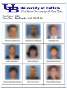 Blurred-out photos of 9 students. 