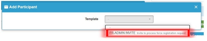 Red box around sample template invite email message. 