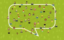 network conversations in chat bubble.