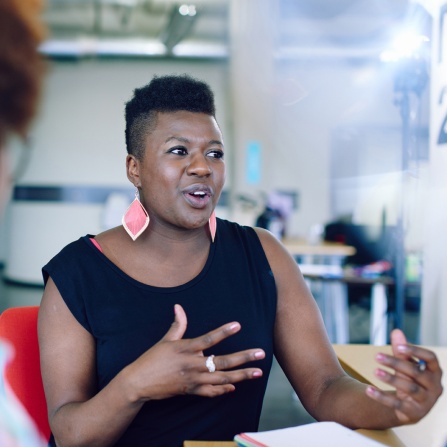 Female minority entrepreneur. 