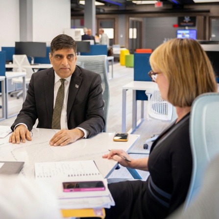 Venu Govindaraju and Amy Schmit in the National AI Institute for Exceptional Education. 