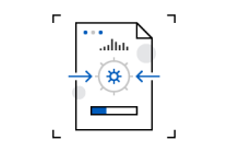Pre- and post-processing icon. 