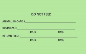 Do not feed card for lab animals. 