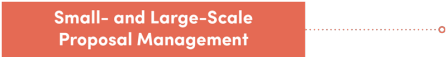 Small- and Large-Scale Proposal Management. 