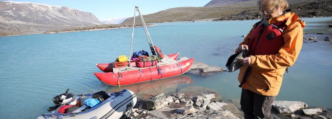 students researching in Greenland 2016. 