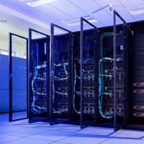 The supercomputing center of Empire AI, located at UB, will provide academic researchers in New York State with unprecedented computing power. Photo: Meredith Forrest Kulwicki. 