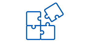 strengths icon - puzzle pieces. 