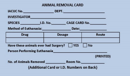 Animal removal. 