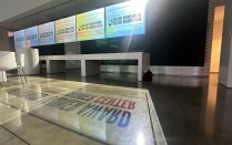 Zoom image: Projectors showing the Rudy Bruner Award and Center for Debates on Urban Excellence (DUE) Event 