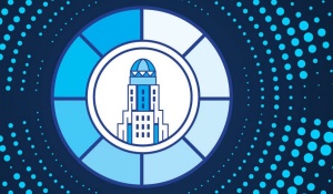 Queen City Hub Revisited Logo. 