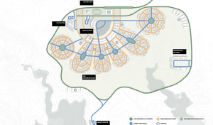 Conceptual Site Plan of Military Housing Demonstration Project. 