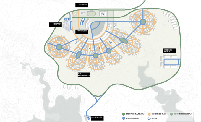 Conceptual Site Plan of Military Housing Demonstration Project.