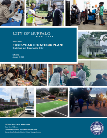 Cover of City of Buffalo Four Year Strategic Plan. 