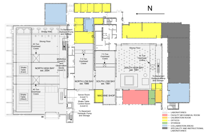 Zoom image: Figure 2.1: Floor plan of laboratory facilities (click to enlarge) 