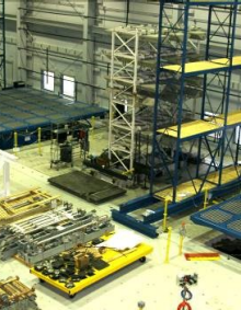 Zoom image: Figure 3.3: View of both shake tables with extension platforms in place (click to enlarge) 