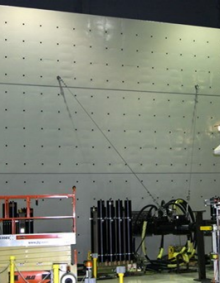 reaction wall next to strong floor. 