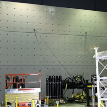 reaction wall next to strong floor. 