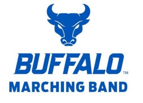 University at Buffalo Marching Band spirit mark. 