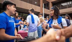 Students participating in the New Student Orientation Picnic.