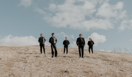 Letter to Elise band standing on a hill. 