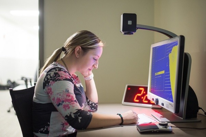 Accessibility Resources allows students to take exams in private testing rooms. 