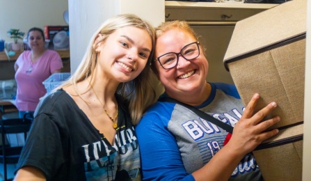 Move in day is always exciting for new campus residents. 