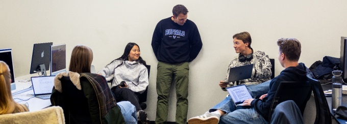students studying. 
