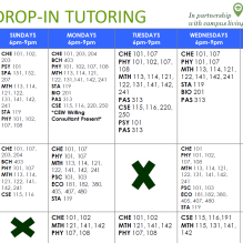 Zoom image: Picture of TASS Drop-in Tutoring hours 