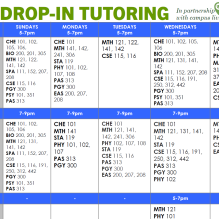 Zoom image: Picture of TASS Drop-in Tutoring hours 