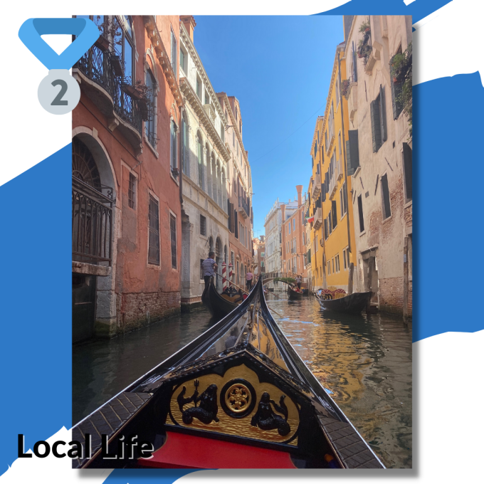 Gondola in Venice. 
