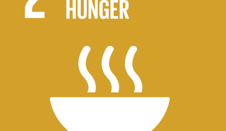 Sustainable Development Goals 2 Zero Hunger icon. 