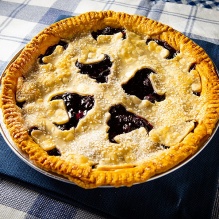 baked fruit pie. 
