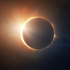 Image of a solar eclipse. 