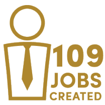 109 jobs created. 