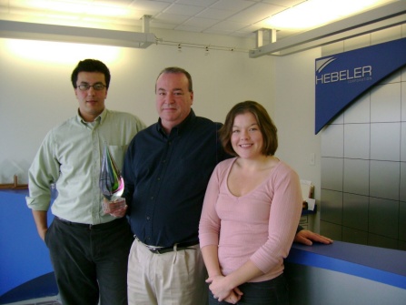 Hebeler executives pose for a picture. 