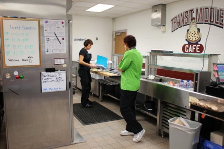 Williamsville Central School employees at work. 