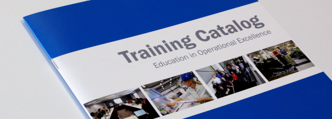Image of a trainig catalog booklet.