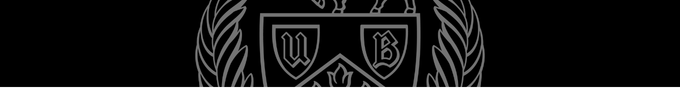 UB Crest on black background.