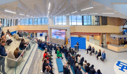 Wide view of the Landing at Ellicott. 