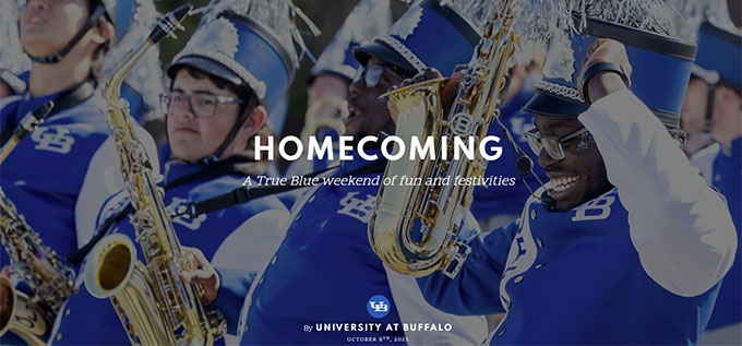 UB Marching band playing live during the game. 