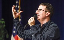 Zoom image: John Oliver (Political Satirist and Star of HBO's &quot;Last week Tonight with John Oliver&quot;) at Alumni Arena on December 3, 2014 